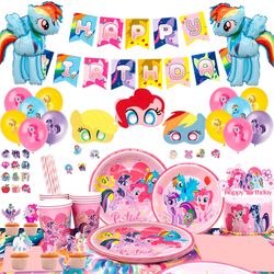 122pcs My Little Pony Birthday Party Supplies (New, Unopened)