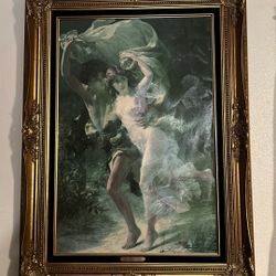 Cuadro Antiguo. Antique Picture And Frame 