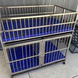 Kennel Cage Stainless Steel And Whelping On Top