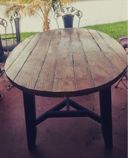 Olive wood table
