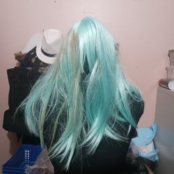 Turquoise Wig