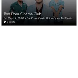 Two Door Cinema Club Tickets