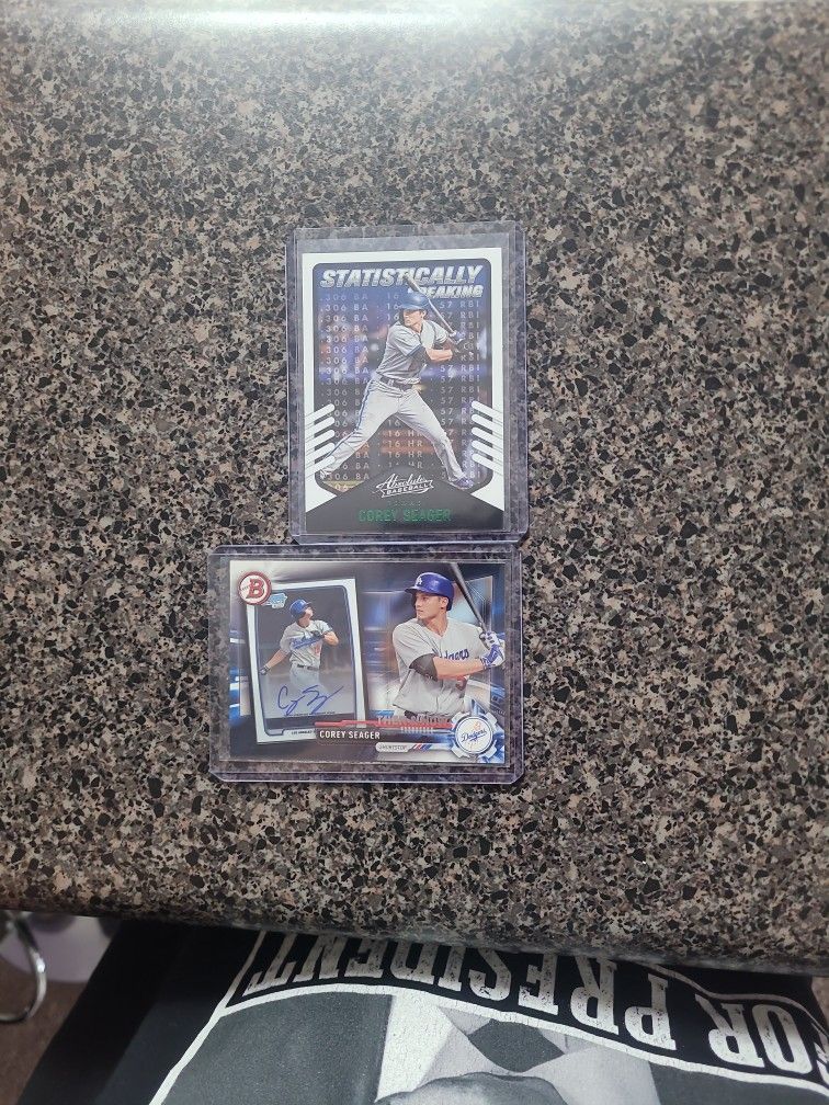 Corey Seager 2 Card Lot