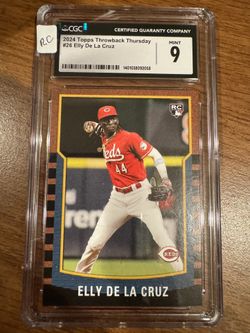 2024 Topps throwback Thursday #26 Elly De La Cruz CGC-9