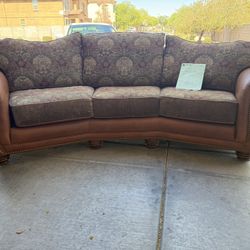 Brown Leather Sofa