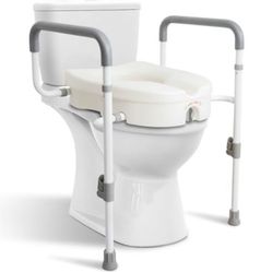 “ New”Raised Toilet Seat W/handles(retail $79)