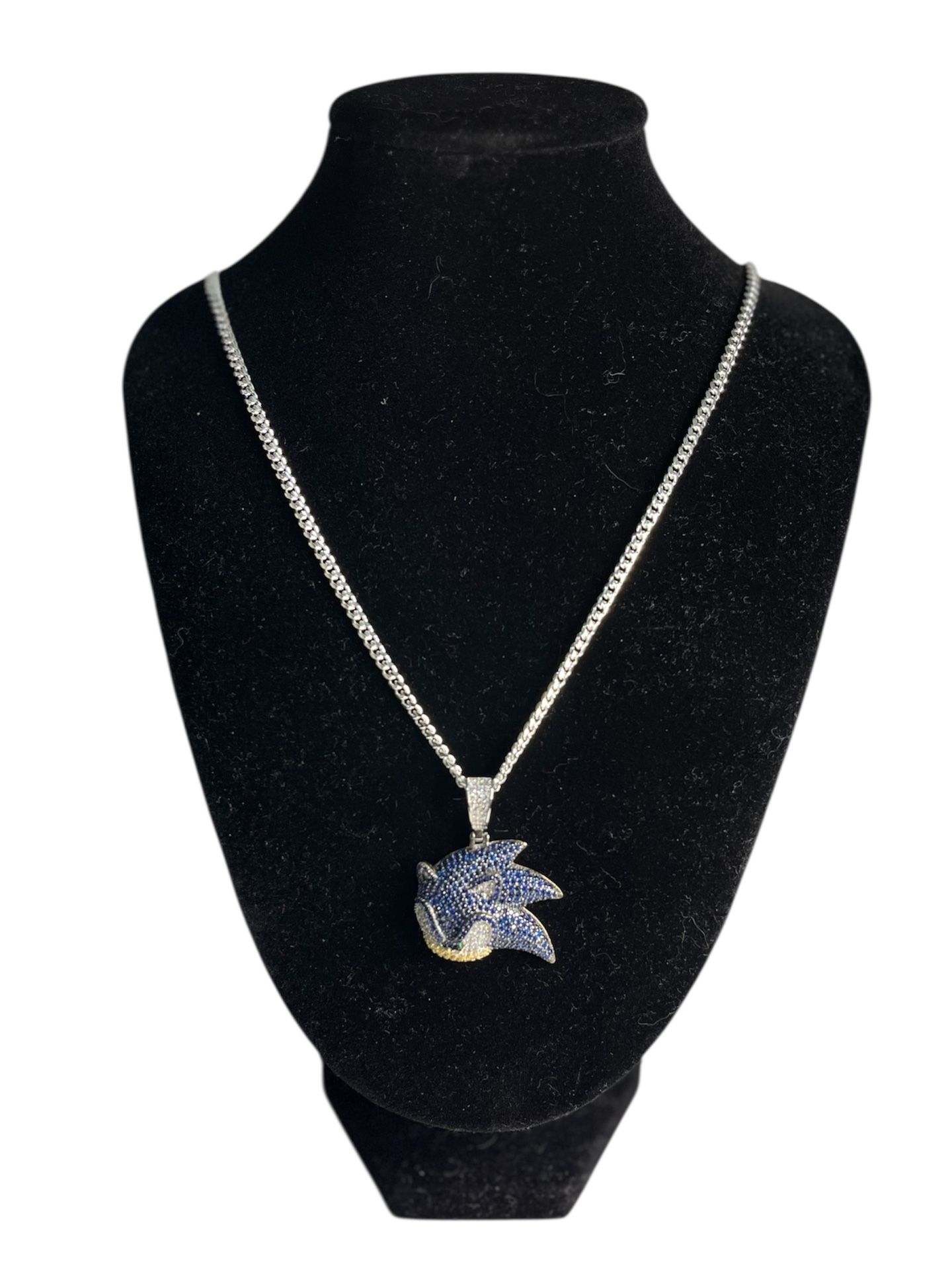 SS925 Sonic The HedgeHog Pendant Necklace