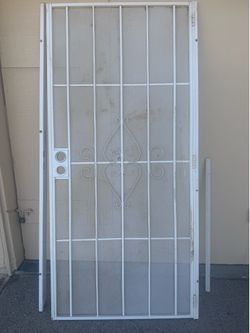 White Security gate 36” by 80”