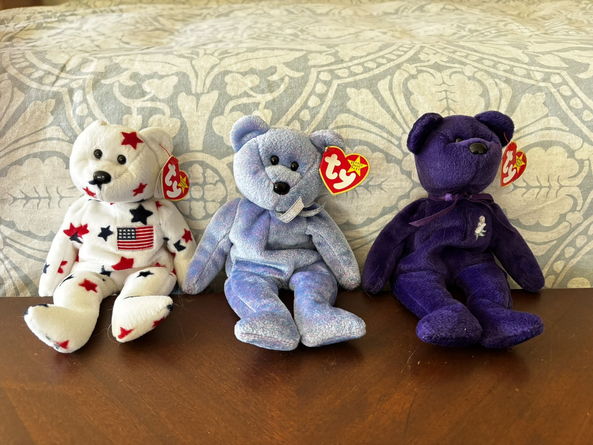 Trio of Collectible Beanie Babies