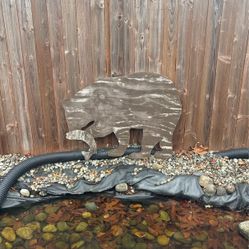 Bear With Fish Weathered 