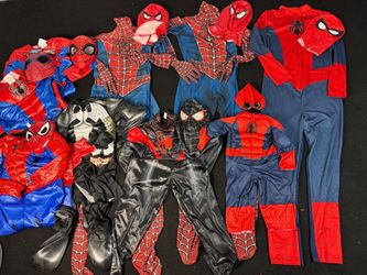 Spiderman adult L and kid size S M halloween costume super hero cosplay