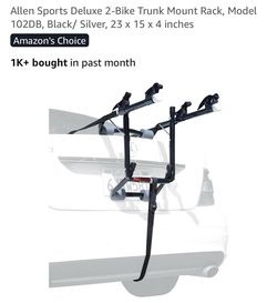 $30 / 2-Bike Trunk Mount Rack