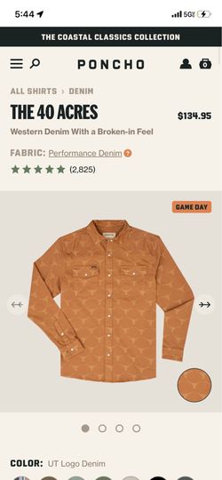Poncho brand shirt / Longhorn shirt