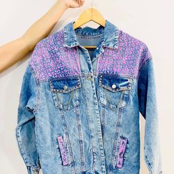 Painted Custom Jean Jacket 