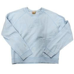 Vintage Cotton Ginny Size Small Blue Sweatshirt Stained