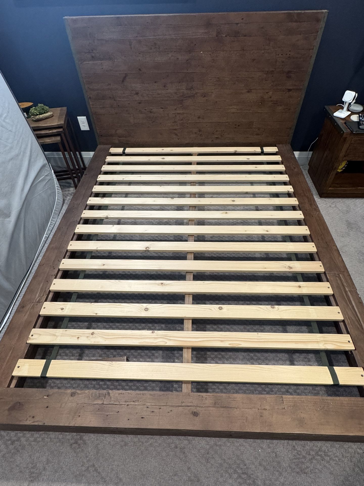 Pottery Barn Reclaimed Wood Queen Bed 