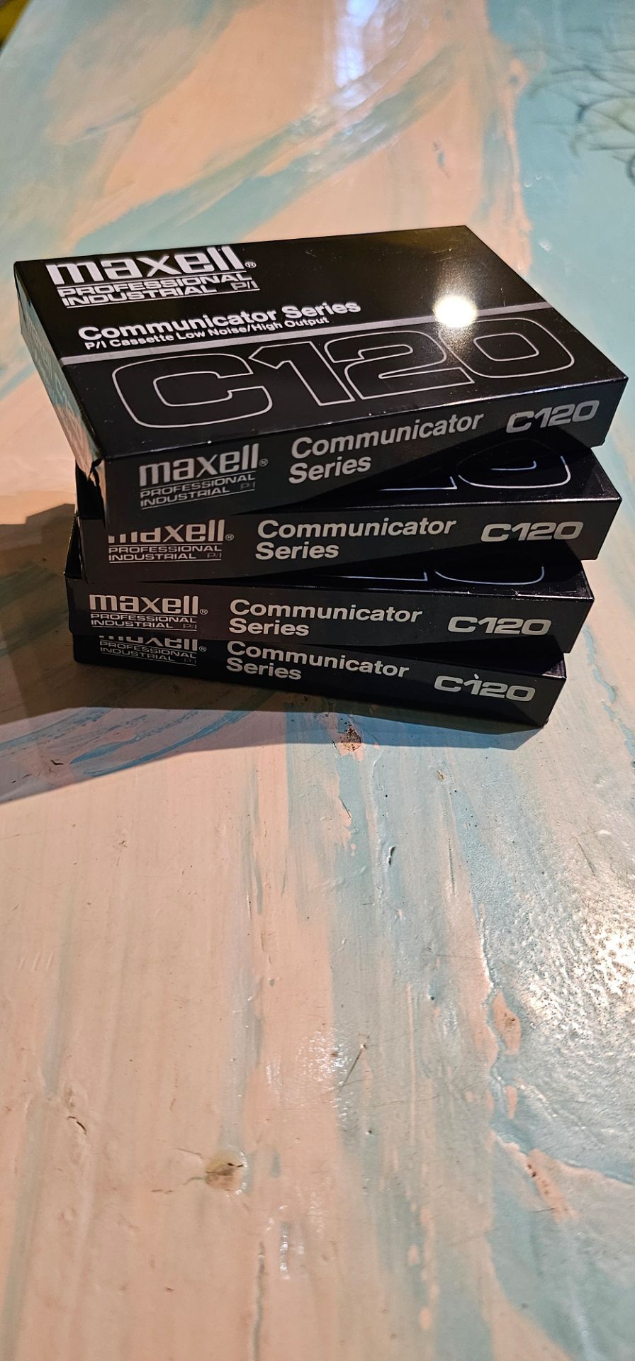 Maxell C120 Cassette 4pc Professional Industrial P/I Communicator Series Tapes