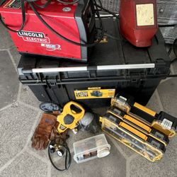 Lincoln Pro MiG 140 + DeWalt Chest & Organizers + Gloves / Hood +++