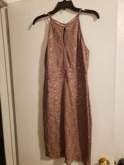 Tan Glittery Dress