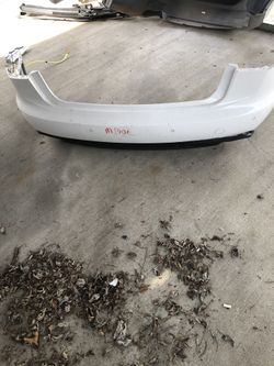 Comeplete bumper with sensor and rear reinforcer for 2012-2015 Audi A6