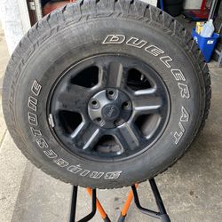 5) 245/75/16 Bridgestone Dueler AT Revo2 Tires