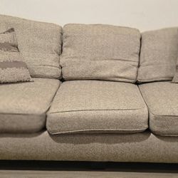 Comfy Beige 3 Seat Couch  *Delivery Available*