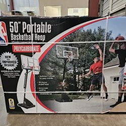 Brand New NBA 50" Polycarbonate Portable Basketball Hoop