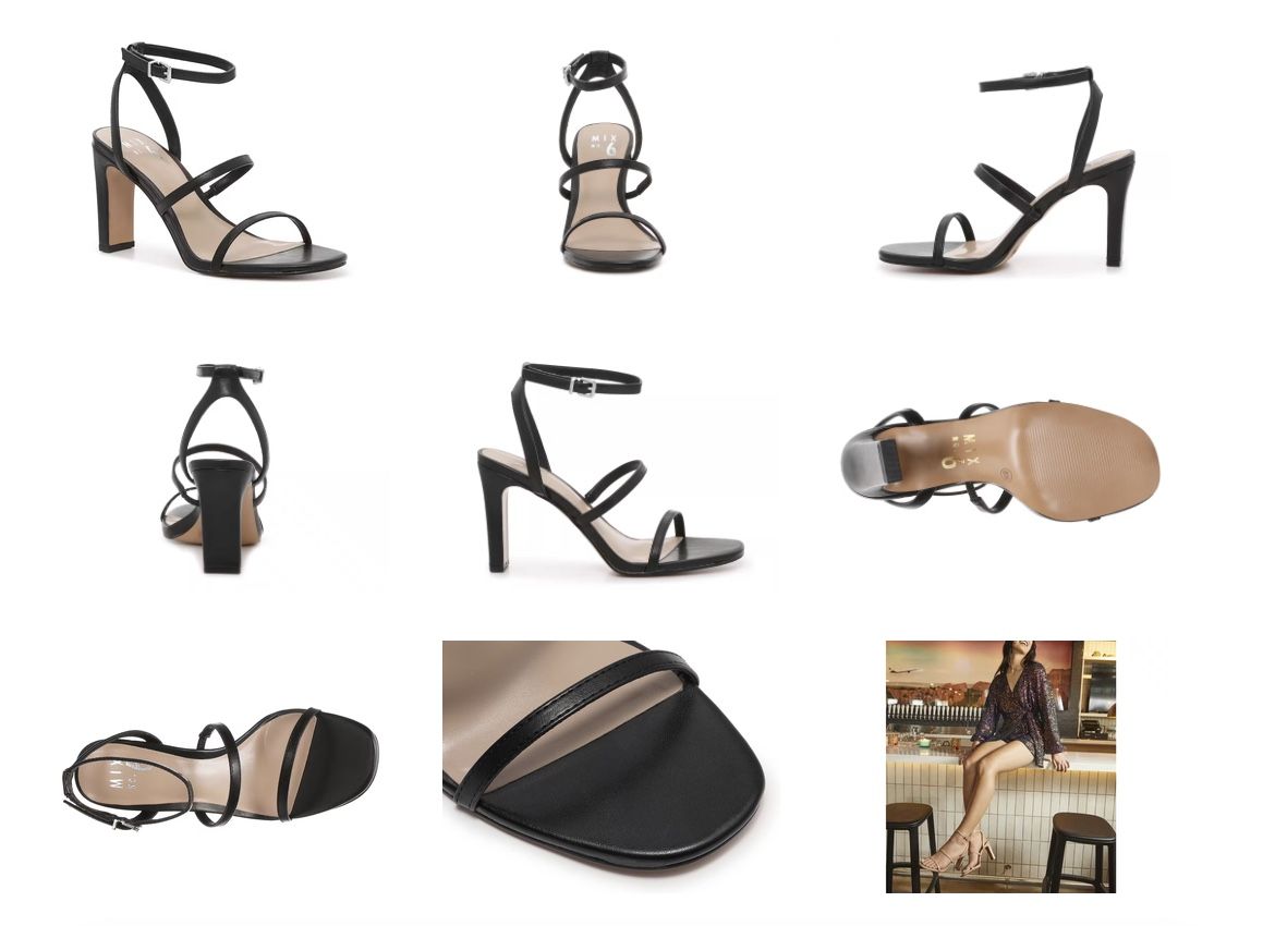 Black Strappy Heels
