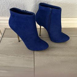 Suede Ankle Boots - Brand New 