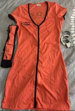 Spirit Halloween Melanie Felony Prisoner Costume