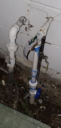 Water hose valve double sink