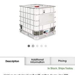 100 Gallon Water Tank Brand New 