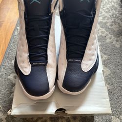 AIR JORDAN 13 RETRO WHITE/DK POWDER BLUE-MULTI