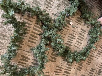 2-Pack Unlit Artificial Christmas Garlands Set of 2 green artificial pine Christmas