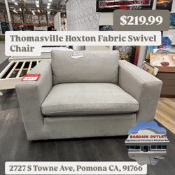 Thomasville Hoxton Fabric Swivel Chair – $249.99 | Clearance Deal