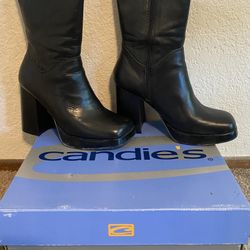 Candies Black Boots Women’s 7 1/2