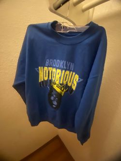 Notorious Biggie Smalls Crewneck Sweatshirt M Big Poppa Sweater Pullover B.I.G.