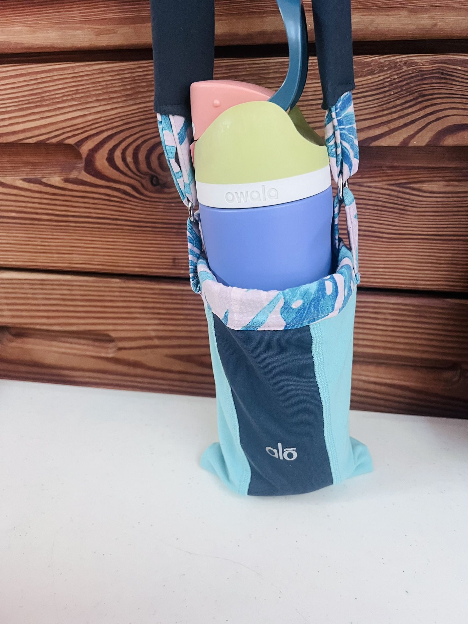 Alo Shoulder Purse For Water Bottle. Handmade Refurbished Alo Brand Bag.