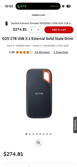 SanDisk extreme pro 1tb