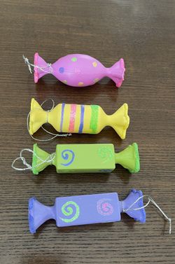 Old, Antique CANDY ornaments , 4” long