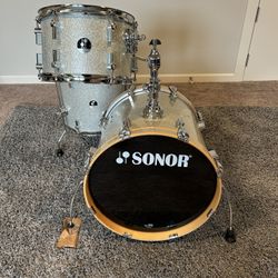 Sonor BOP Silver Galaxy Sparkle Drum Shell Kit
