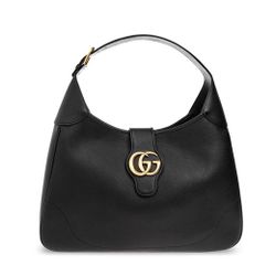 Gucci Aphrodite Large Black Leather Shoulder Bag