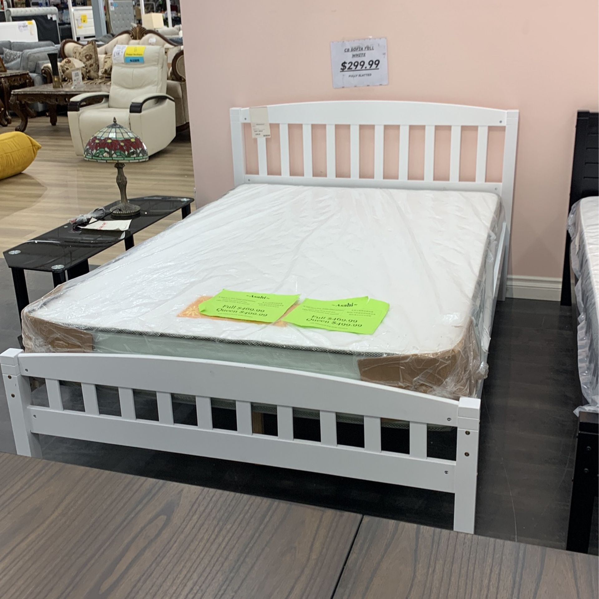 CB Sofia White Bed Frame