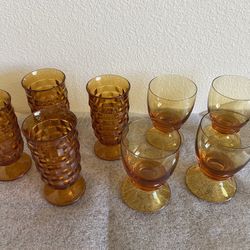 Amber Vintage Glasses 