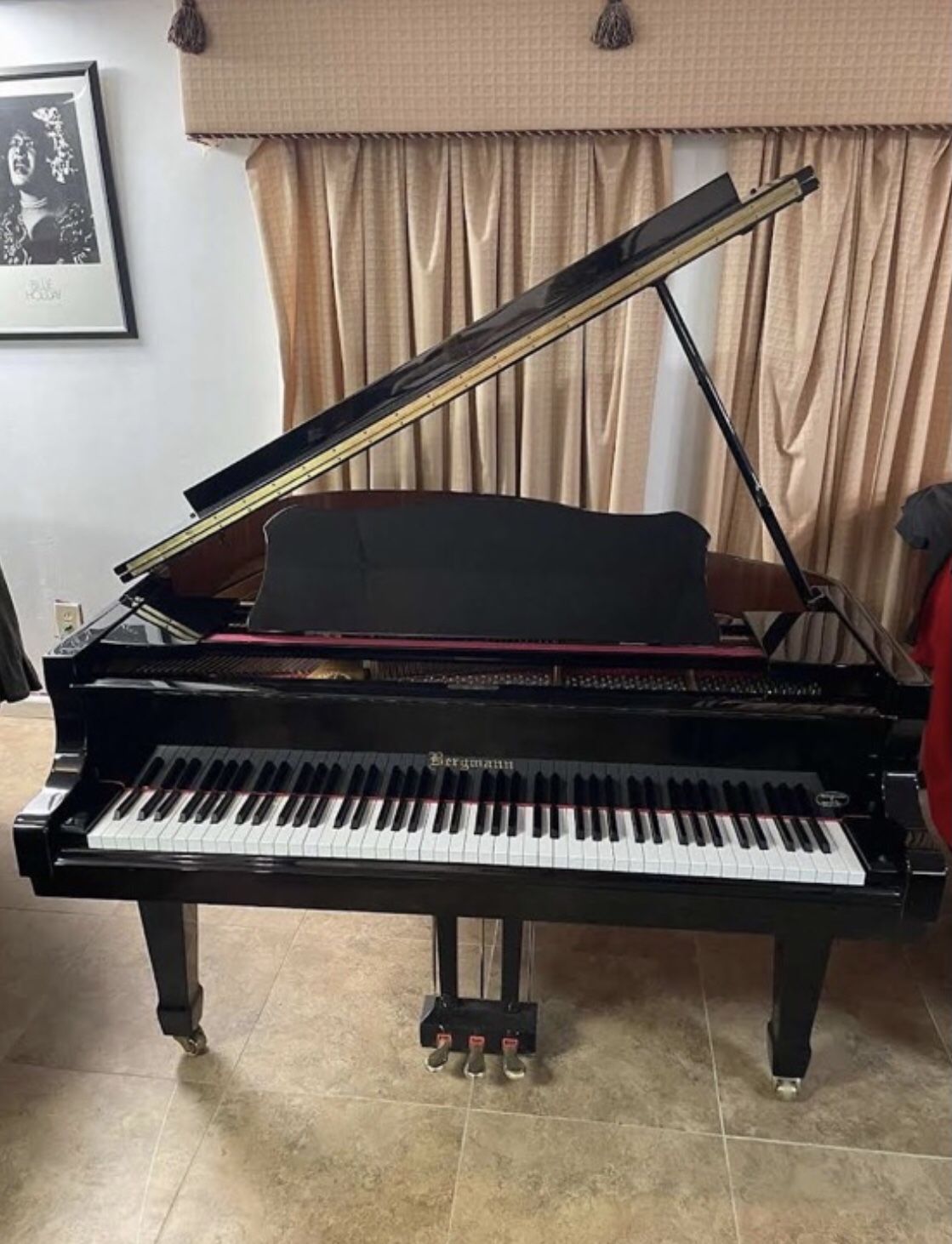 Baby grand piano Bergmann, TG-150, 4’11” In Excellent Condition Going For Free