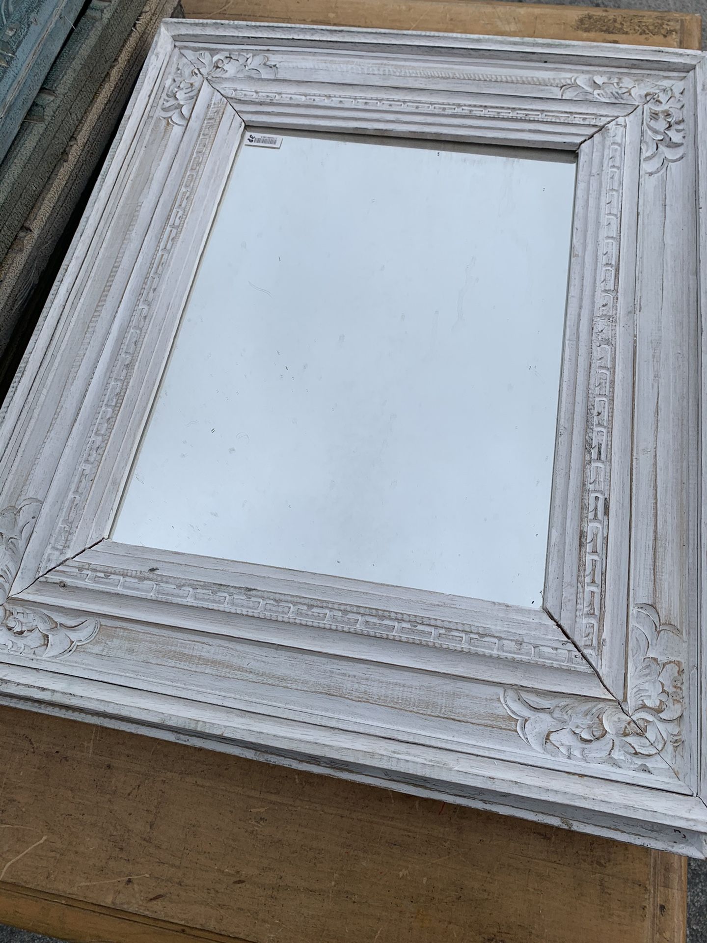 Hand carved indonesian mirror