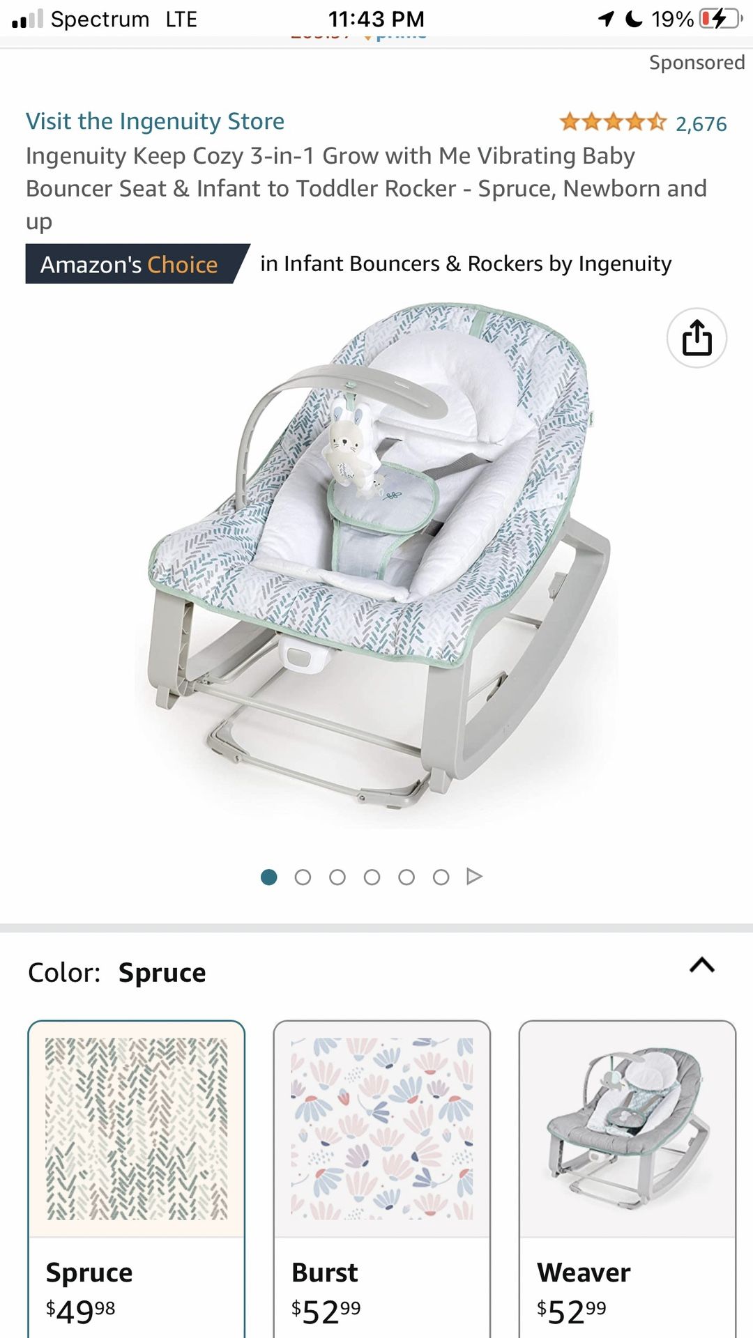 Brand New Baby Bouncer