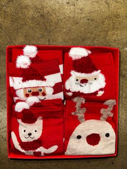 Christmas Holiday Novelty Socks Gift Set(set of 4)