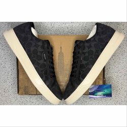 Coach Signature Canvas Sneakers 12 Men Brand New