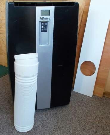 Danby Premier 12,000 BTU Portable Air Conditioner + A/C Hose + AC Window Panel
